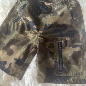 Cat & Jack Green and Brown Camouflage Shorts